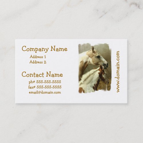 Gray Eventing Horse Business Cards