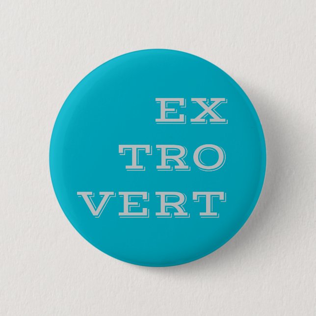 Gray Extrovert Button (Front)