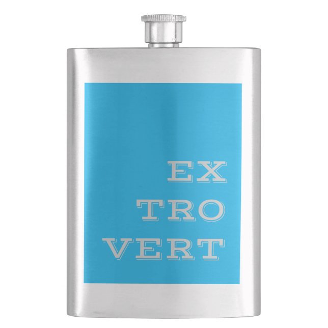 Gray Extrovert Flask (Front)