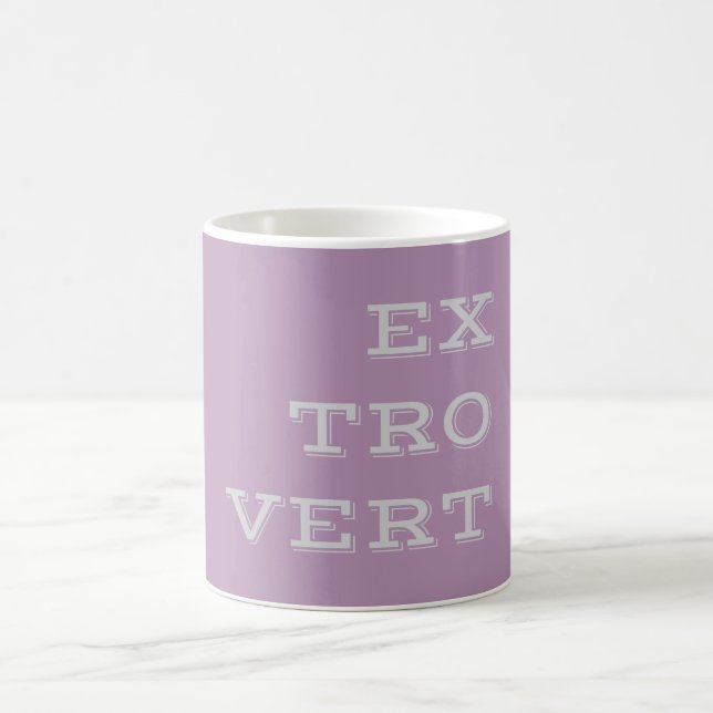 Gray Extrovert Mug (Center)