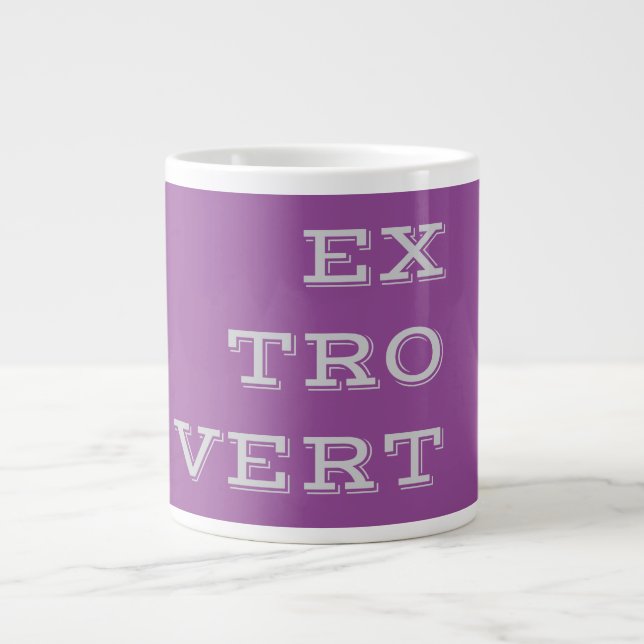 Gray Extrovert Specialty Mug (Front)