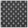 Gray F-35 Lightning 2 Fighter Jet Pattern on Black Fabric