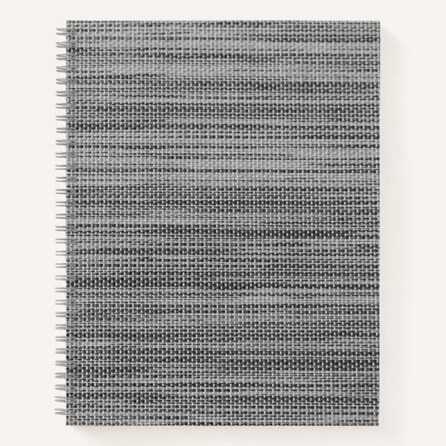 Gray Fabric Cloth Notebook (Front)
