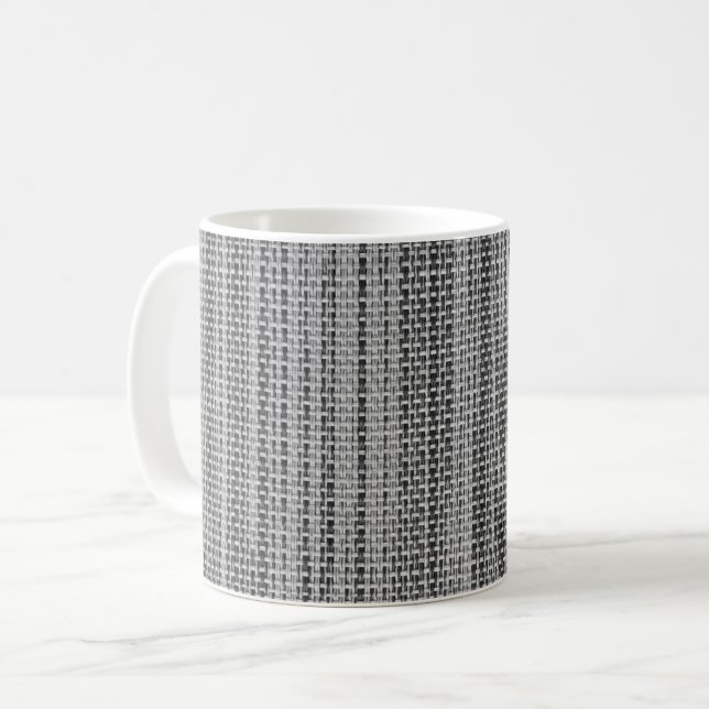 Gray Fabric Coffee Mug (Front Left)
