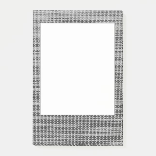 Gray Fabric Framed Post-it® Notes (Front)