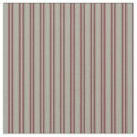 Gray Fabric With Maroon Strips