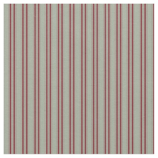 Gray Fabric With Maroon Strips