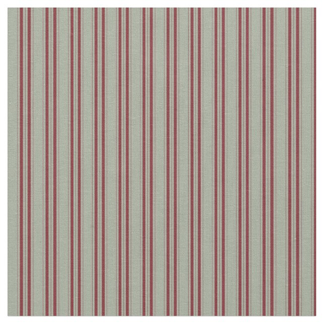 Gray Fabric With Maroon Strips (Close Up)
