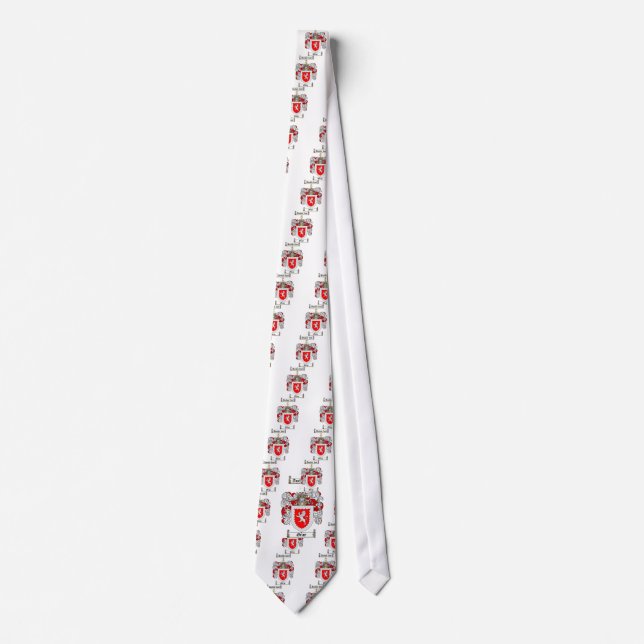 GRAY FAMILY CREST -  GRAY COAT OF ARMS TIE (Front)