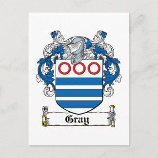 Gray Family Crest Postcard