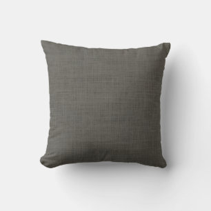 Gray Farmhouse faux Linen solid color pillow
