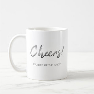 Gray Father Of The bride Cheers Wedding Coffee Mug