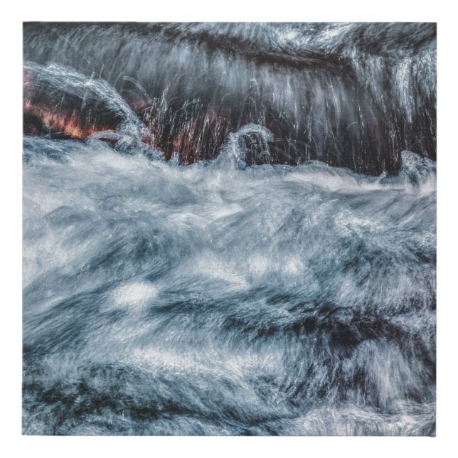 Gray Faux Canvas Print (Front)