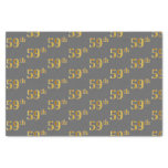 [ Thumbnail: Gray, Faux Gold 59th (Fifty-Ninth) Event Tissue Paper ]