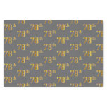 [ Thumbnail: Gray, Faux Gold 78th (Seventy-Eighth) Event Tissue Paper ]