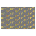 [ Thumbnail: Gray, Faux Gold 89th (Eighty-Ninth) Event Tissue Paper ]