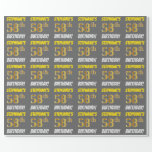 [ Thumbnail: Gray, Faux/Imitation Gold, "58th Birthday" Wrapping Paper ]