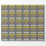 [ Thumbnail: Gray, Faux/Imitation Gold, "79th Birthday" Wrapping Paper ]