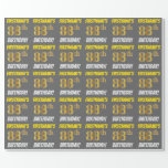 [ Thumbnail: Gray, Faux/Imitation Gold, "88th Birthday" Wrapping Paper ]