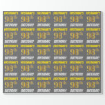 [ Thumbnail: Gray, Faux/Imitation Gold, "98th Birthday" Wrapping Paper ]