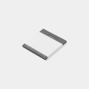 Gray Faux Vintage Leather Post-it Notes