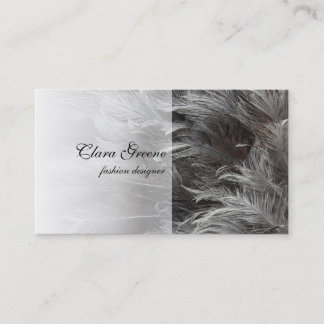 Gray Feathers Business Card