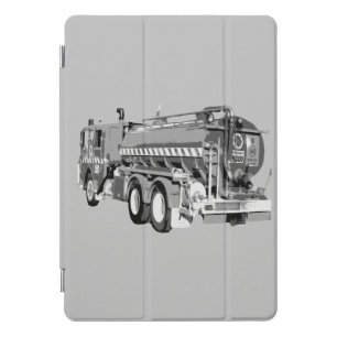 Gray Fire Truck Oil Paint, iPad Case