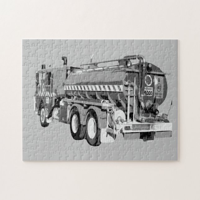 Gray Fire Truck Oil Paint, Jigsaw Puzzle (Horizontal)