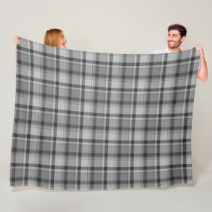 Gray Flannel Print, Fleece Blanket, 60"x 80"