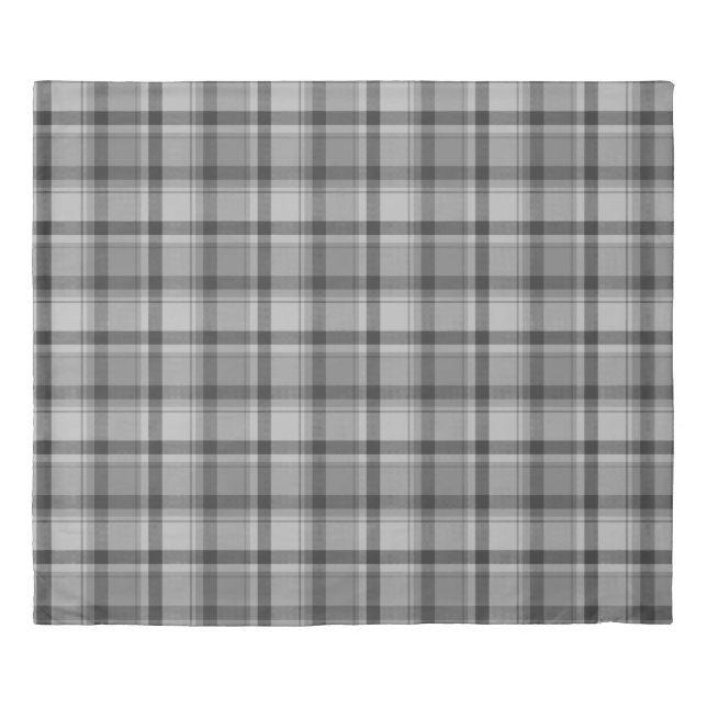 Gray Flannel Print King Duvet Cover 3 sizes (Front)