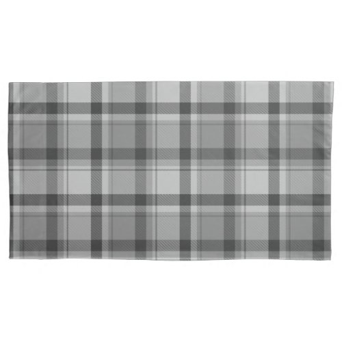 Gray Flannel Print Single Pillowcase King Size Pillowcase