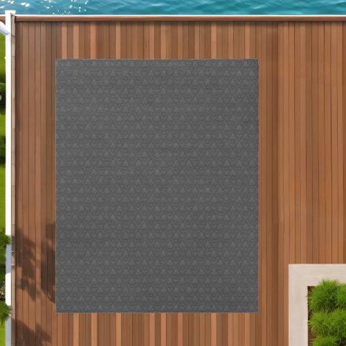 Gray Fleur_de_lis Pattern 10x8 Outdoor Rug