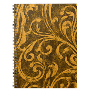 Gray floral, high-resolution seamless texture. notebook