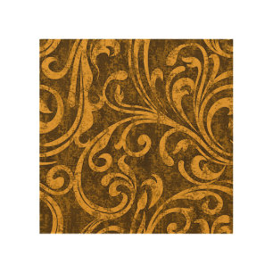 Gray floral, high-resolution seamless texture. wood wall art