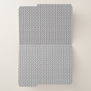 Gray Floral Personalized File Folder
