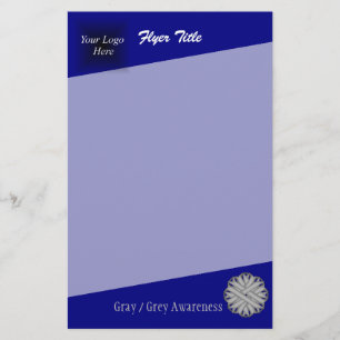 Gray Flower Ribbon by Kenneth Yoncich Flyer