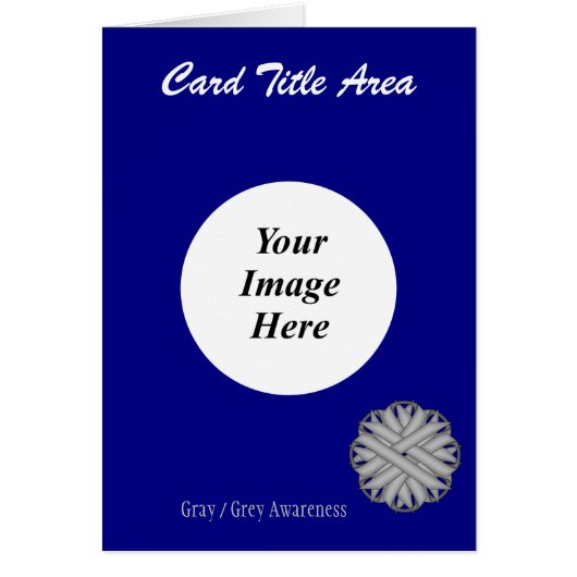 Gray Flower Ribbon Template by Kenneth Yoncich (Front)