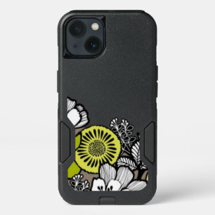 Gray Flowers OTTER Box iPhone 6/6s Case