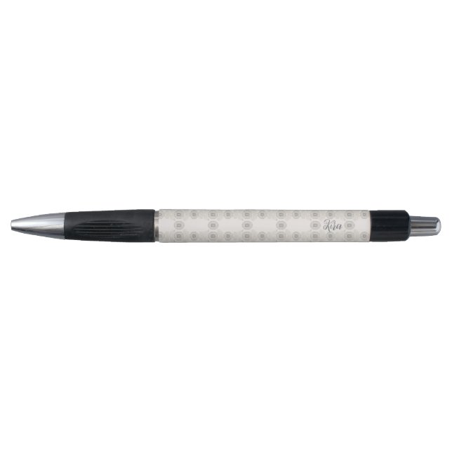 gray flowers pen (Front)