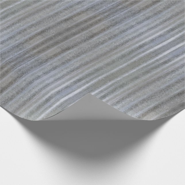 Gray Fluted Fiberglass Texture Wrapping Paper (Corner)