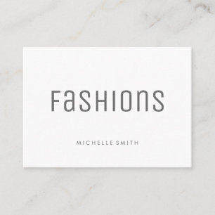Gray Font Minimalist Professional Business Card