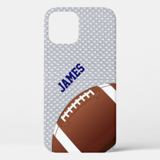 Gray Football Custom iPhone 12 Case