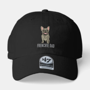 Gray French Bulldog, Frenchie Dad 47 Brand Hat