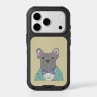 Gray French Bulldog