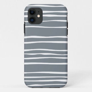 Gray Funky Striped iPhone 5/5S Case