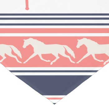 Gray Galloping Horses Pattern Long Table Runner by PaintingPony at Zazzle