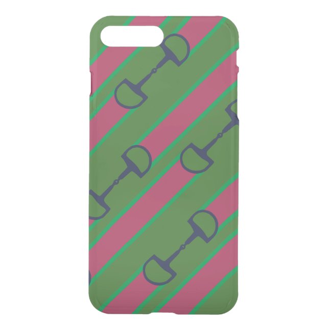 Gray Galloping Horses Pattern Uncommon iPhone Case (Back)