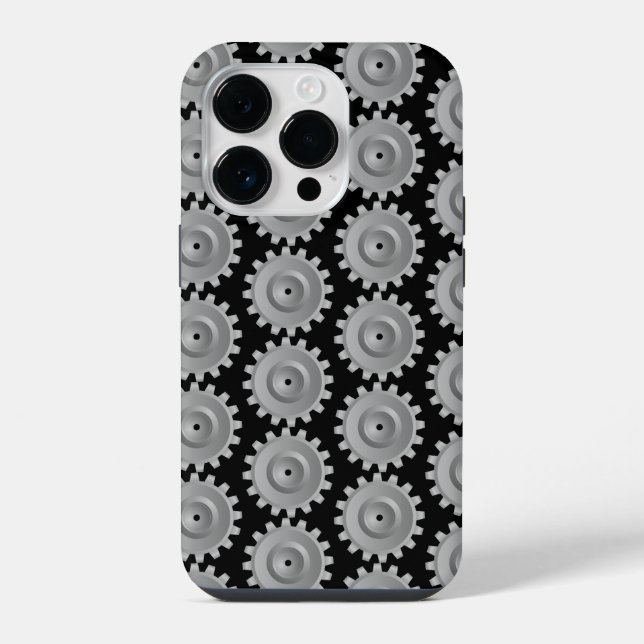 Gray Gear Iphone Case (Back)