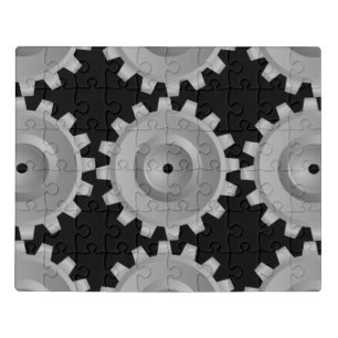 Gray Gear Jigsaw Puzzle
