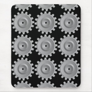 Gray Gear Mouse Pad